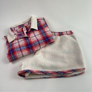 Victoria's Secret Sherpa Plaid Pajama Set